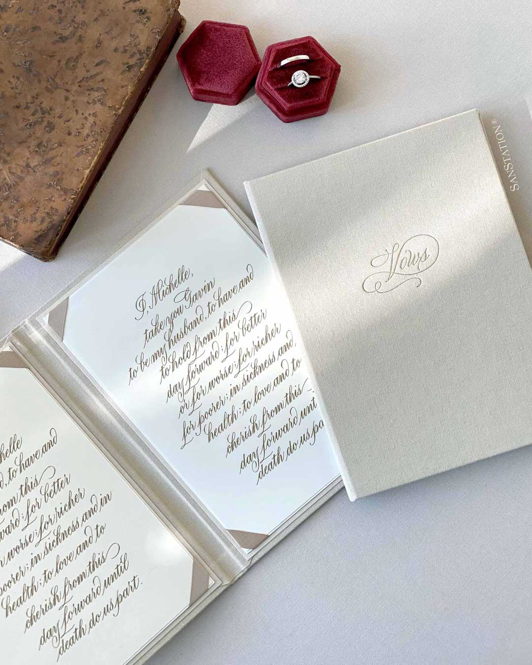 Premium Linen | Vows Folder