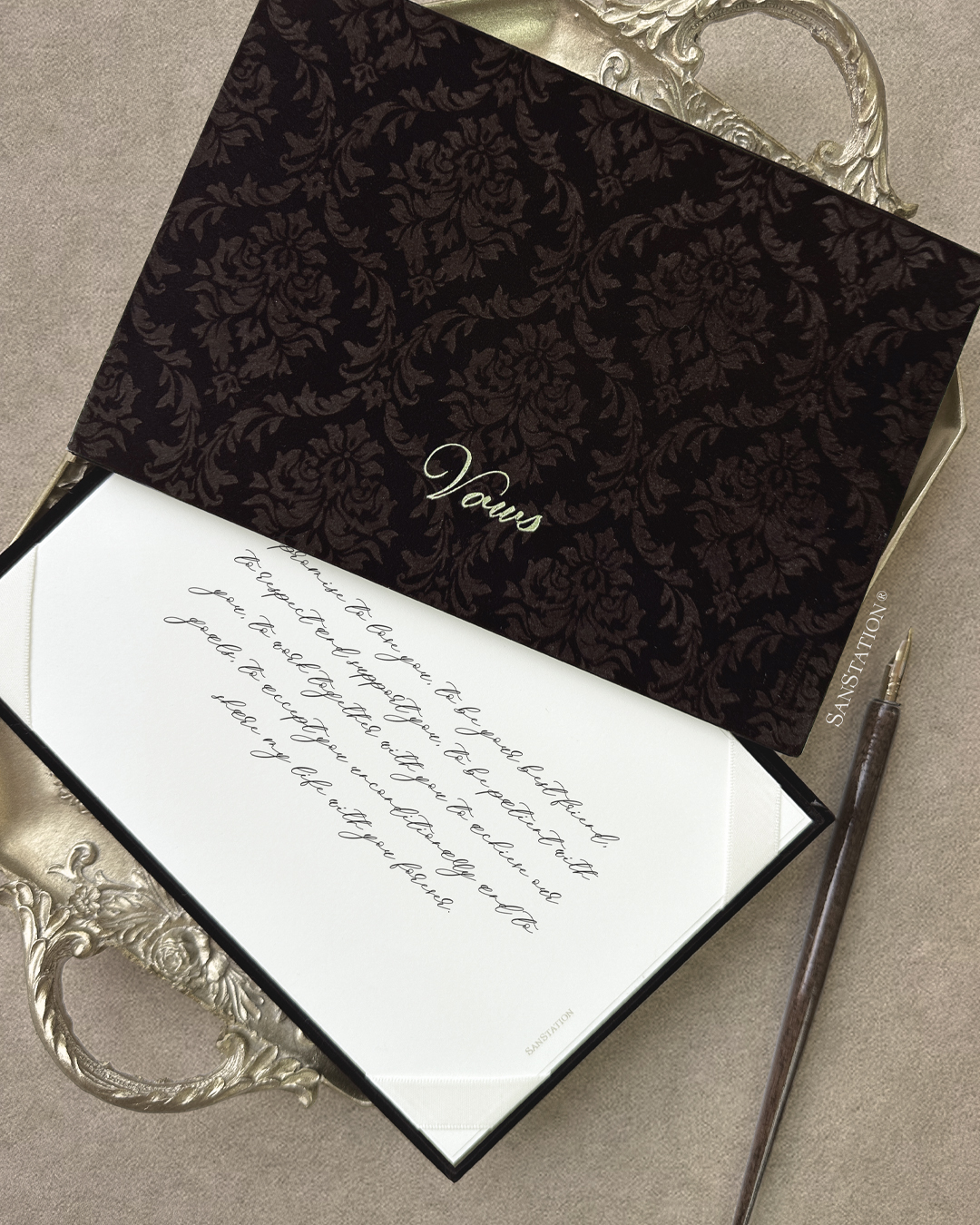 Velvet Charm | Vows Card